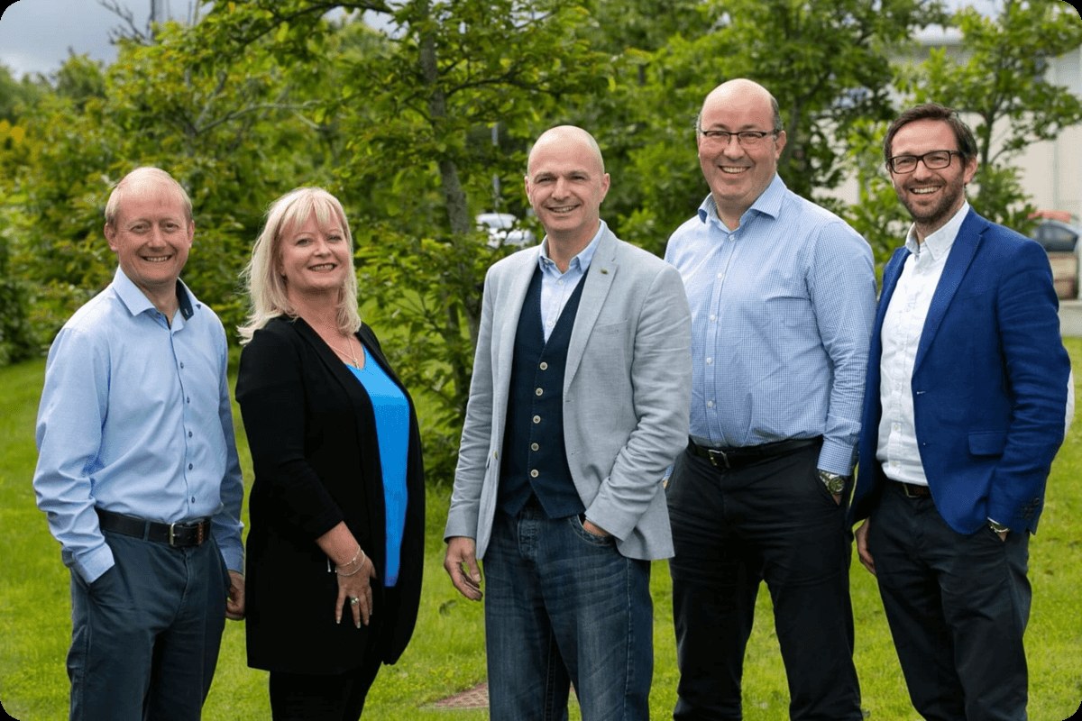 The Verdé team outside the Kilcoole head office